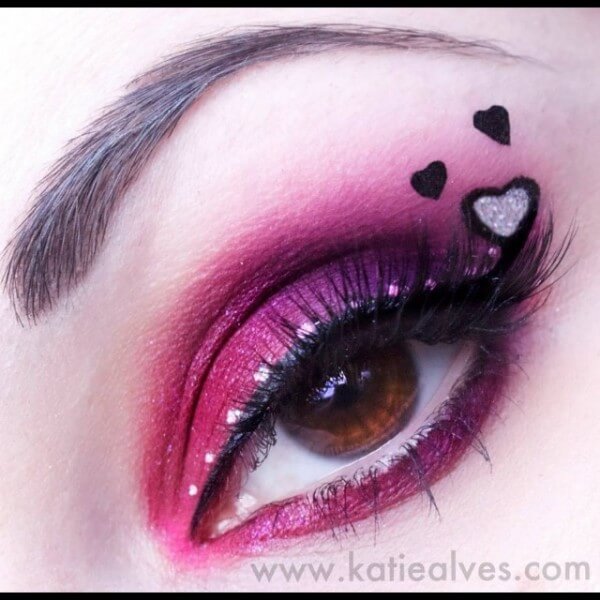 Valentine's Day Eye Art by Katie Alves