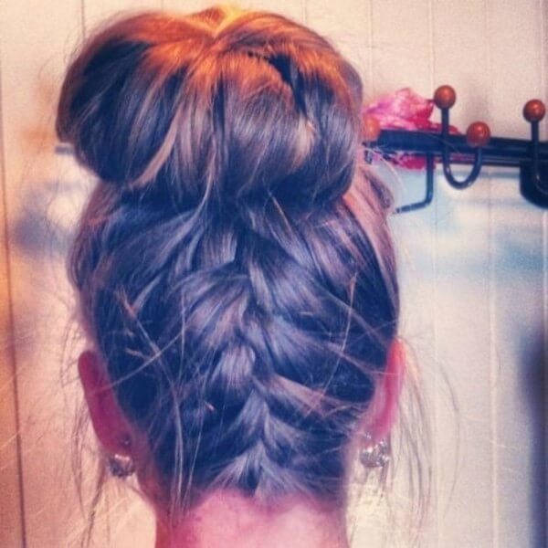 Messy Braided Bun