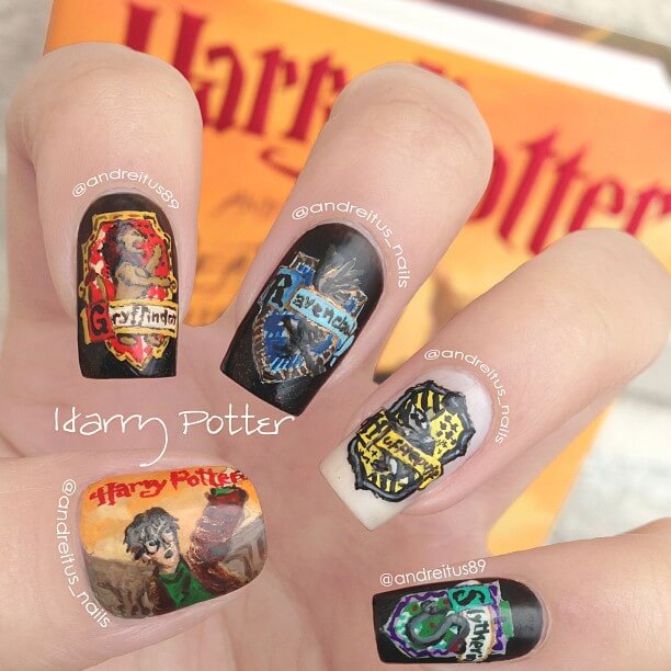 Harry Potter Nail Art