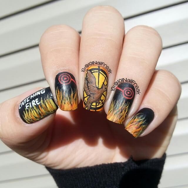 Hunger Games Nail Art