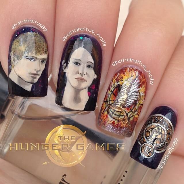 Hunger Games Nail Art