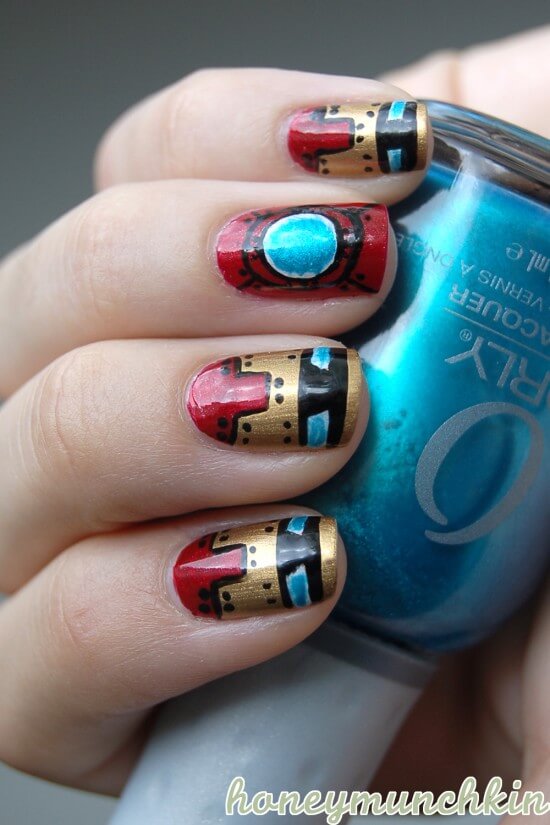 Iron Man Nail Art