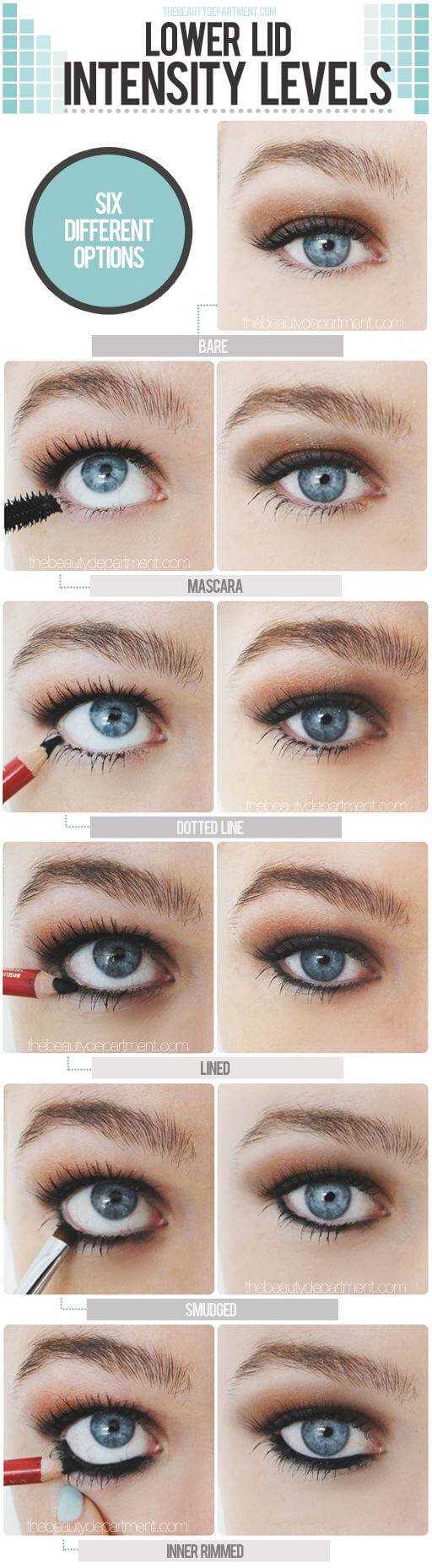 Lower Lash Eyeliner Tutorial: 6 Styles - by TBD