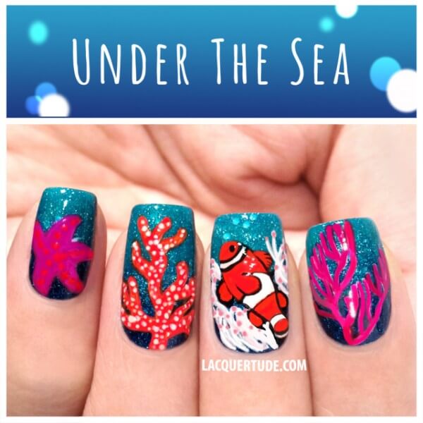 Under The Sea Nail Design | Lacquertude