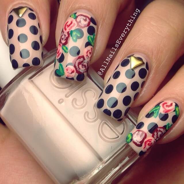 Floral Dotticure Design | All Nails Everything