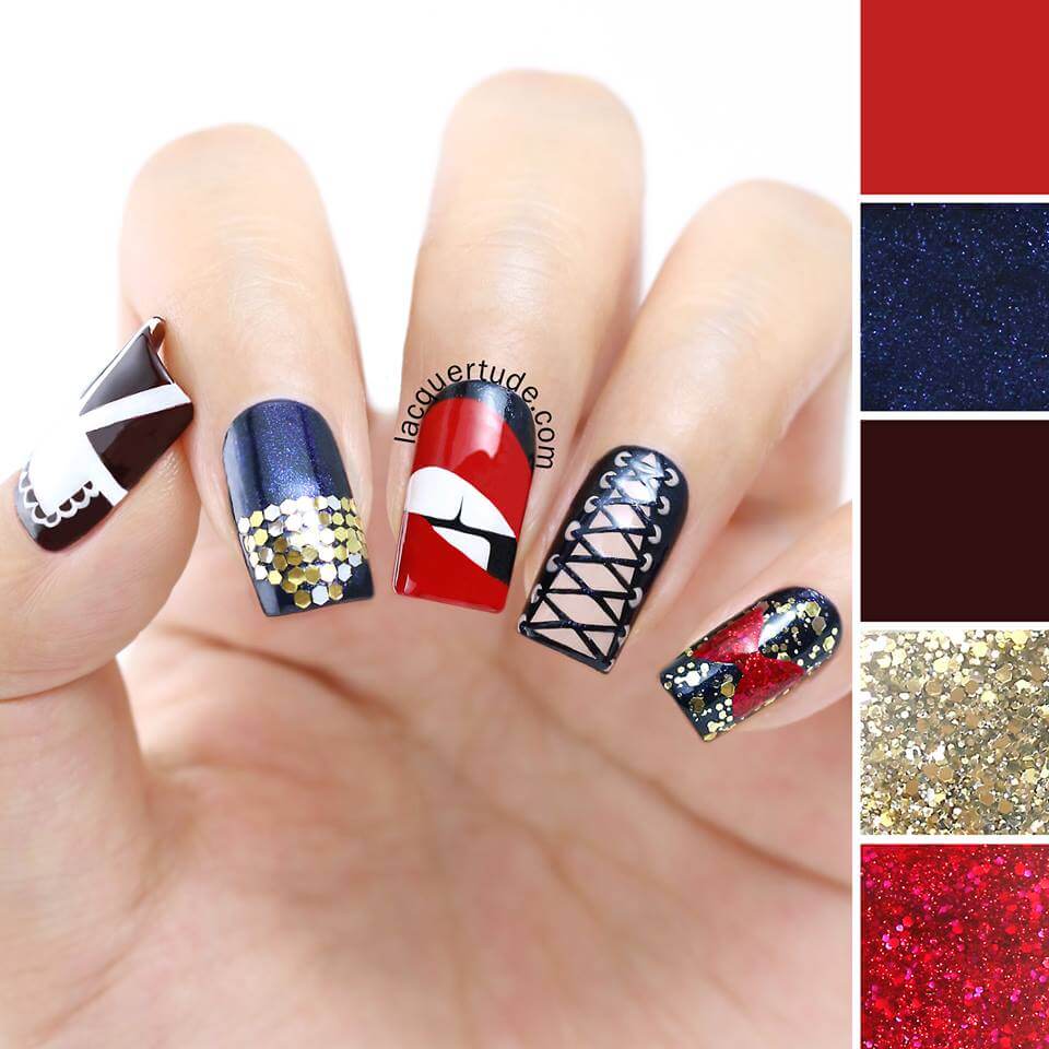 Rocky Horror Picture Show Nails | Lacquertude