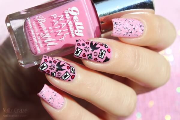 Valentine's Day Nail Design | NailzCraze