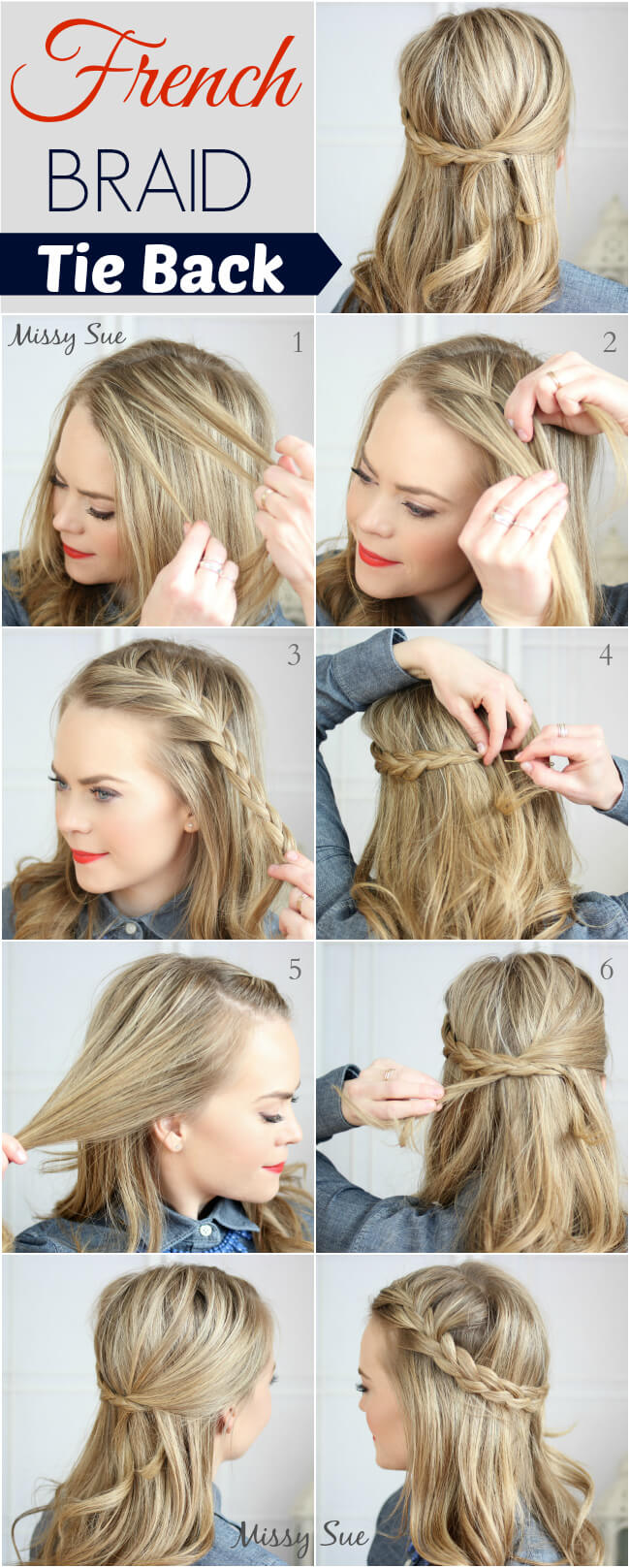 French Braid Hairstyle Tutorial | Missy Sue