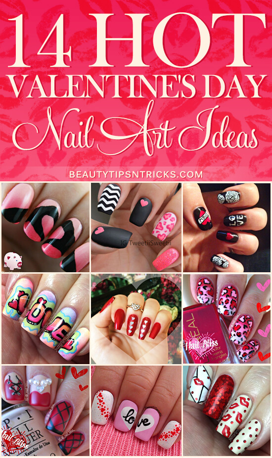 Valentine's Day Nail Art Ideas | Beautytipsntricks.com