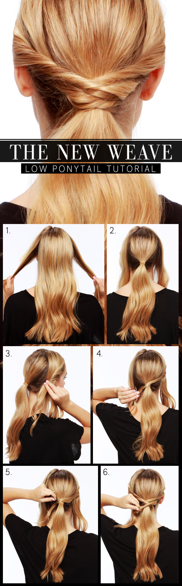 Woven Low Ponytail Tutorial by LuLu*s