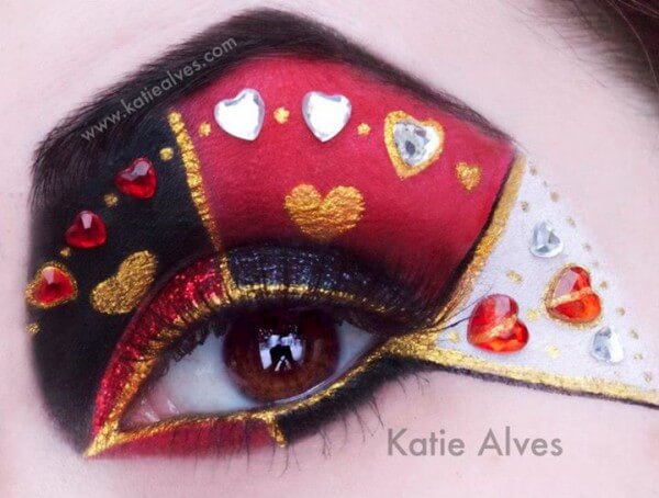 Valentine's Day Eye Art by Katie Alves