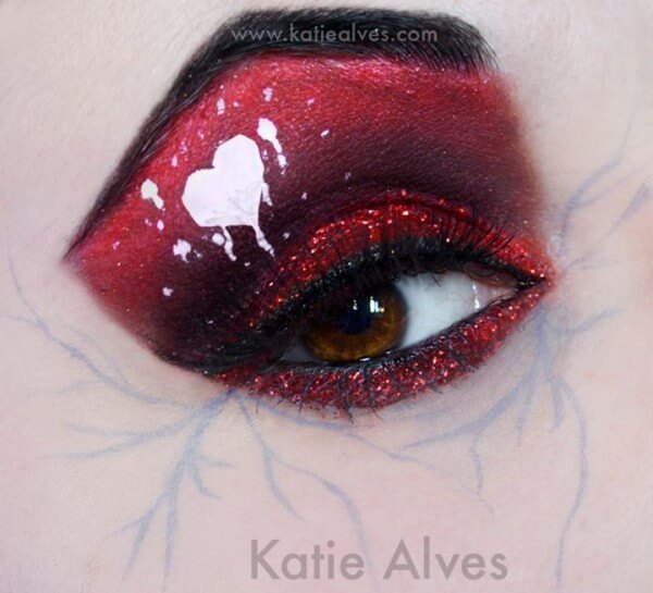 Valentine's Day Eye Art by Katie Alves