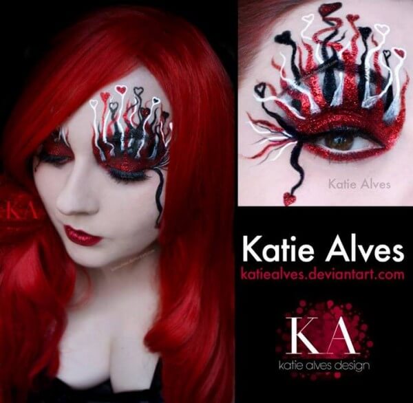 Valentine's Day Eye Art by Katie Alves