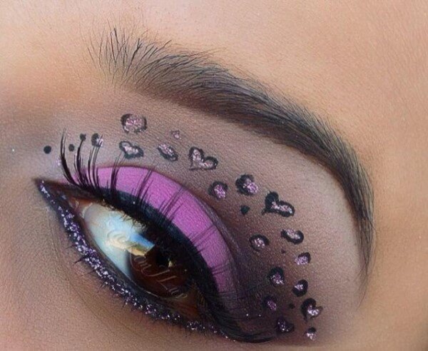 Valentine's Day Eye Art by Kim J Luv