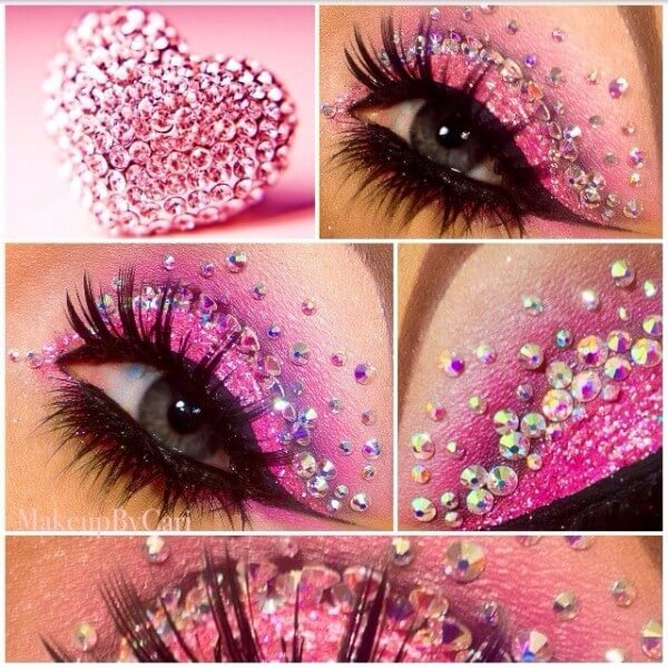 Valentine's Day Eye Art by Makeup by Cari